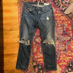 Rag and Bone Blue Wash Denim Jeans